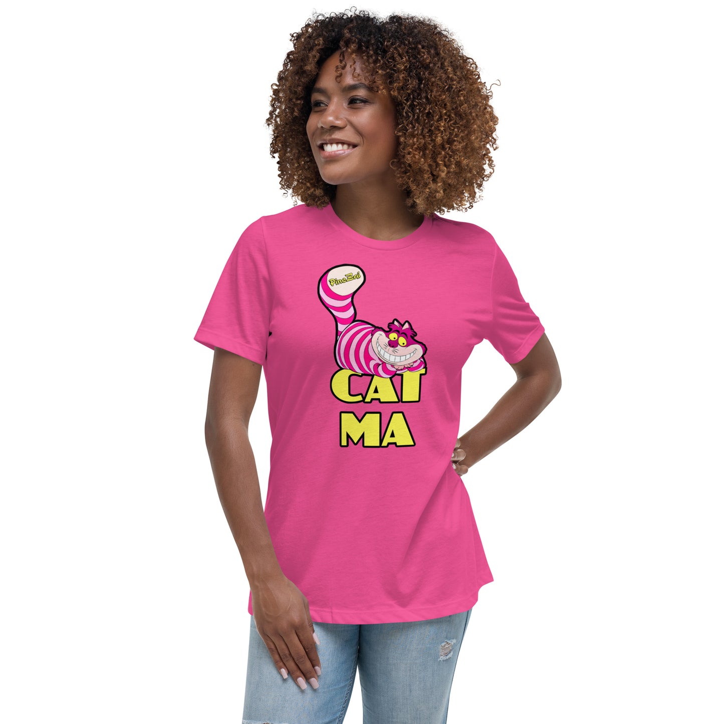 adult unisex pink cartoon theme t-shirt by PineZai Company