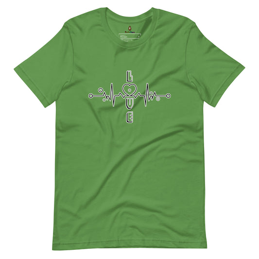 adult unisex green heart chakra affirmation t-shirt by PineZai Company