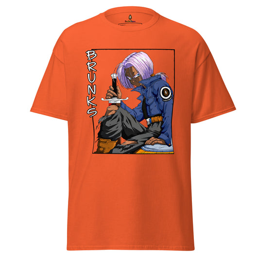 adult unisex orange brunks character t-shirt by PineZai Company