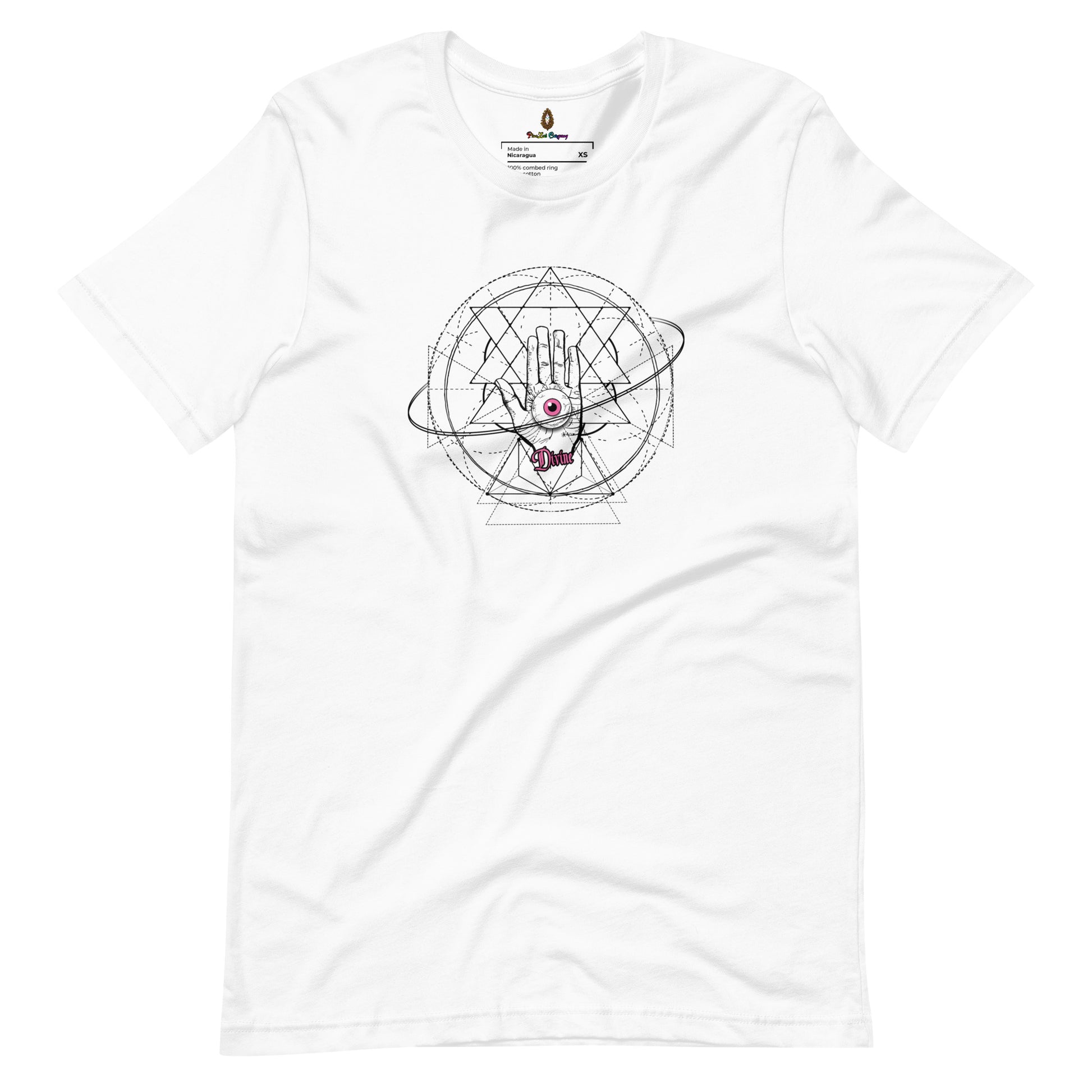 adult unisex white crown chakra affirmation t-shirt by PineZai Company