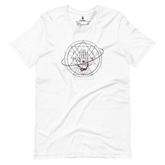 adult unisex white crown chakra affirmation t-shirt by PineZai Company