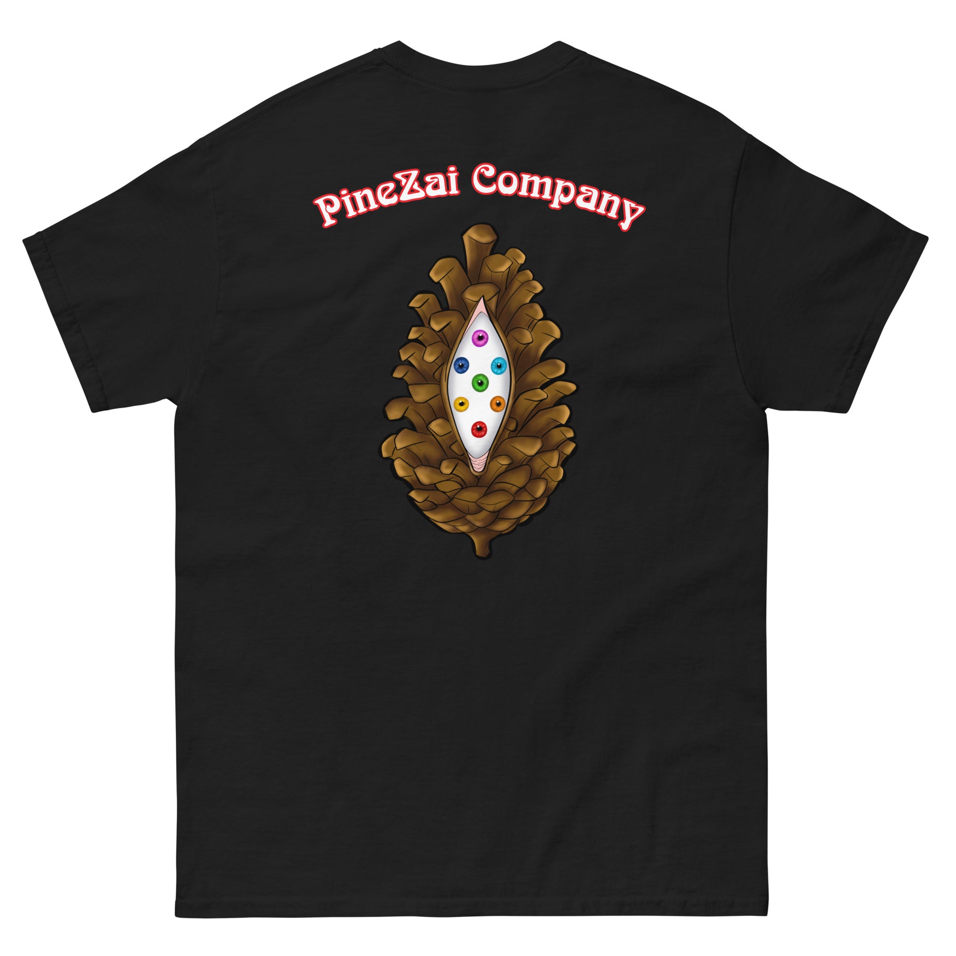 adult men's black and red root chakra Kansas City t-shirt by PineZai Company back view